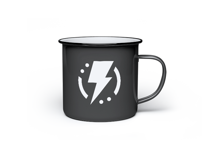 Black Coffee Mug
