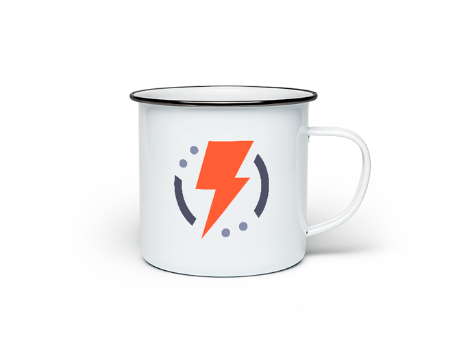 White Enamel Mug