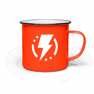 Olympus Enamel Mug